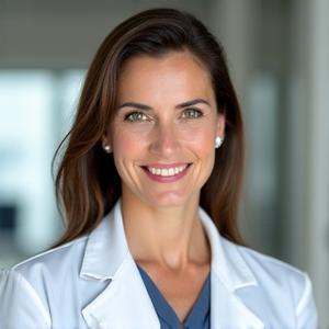 Portret Dr. Jelene Petrović, nutricioniste sa osmehom, prikazana u profesionalnom okruženju.