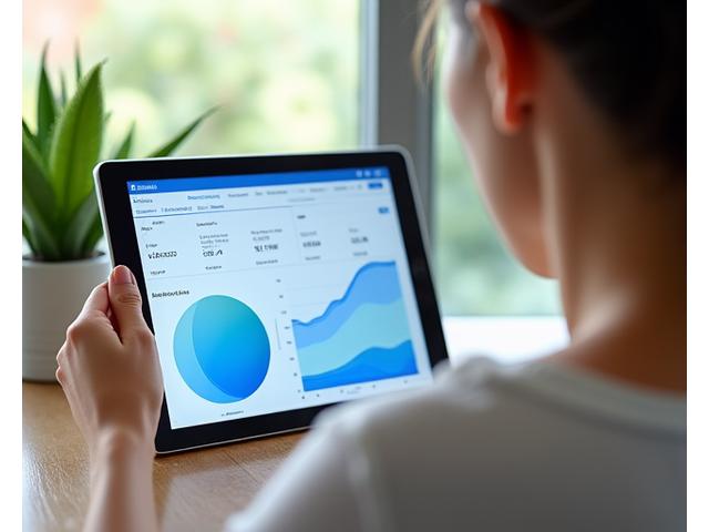 Osoba koja pregleda personalne wellness podatke na tabletu